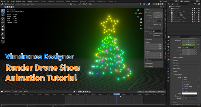 Render Drone Show Animation Tutorial