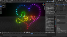 Load image into Gallery viewer, Drone Light Show Design | Drone Show Animation | Blender
